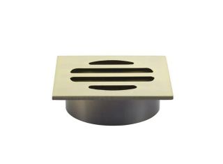 Square Floor Grate Shower Drain 50mm outlet  Tiger Bronze