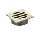 Square Floor Grate Shower Drain 50mm outlet  Tiger Bronze