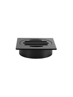 Square Floor Grate Shower Drain 80mm outlet  Matte Black