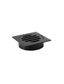 Square Floor Grate Shower Drain 80mm outlet  Matte Black