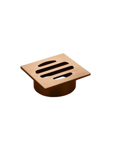 Square Floor Grate Shower Drain 50mm outlet  Lustre Bronze