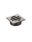 Square Floor Grate Shower Drain 50mm outlet  Shadow