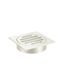Square Floor Grate Shower Drain 80mm outlet  Brushed Nickel