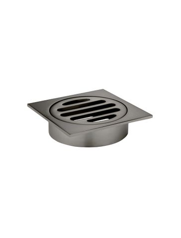 Square Floor Grate Shower Drain 80mm outlet  Shadow