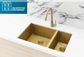 Kitchen Sink - One & Half Bowl 670 x 440  Brushed Bronze Gold