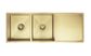 Kitchen Sink - Drainboard Double Bowl 1160*440*200 Brushed Bronze Gold