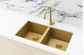 Kitchen Sink - Double Bowl 760 x 440  Brushed Bronze Gold