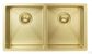 Kitchen Sink - Double Bowl 760 x 440  Brushed Bronze Gold