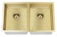 Kitchen Sink - Double Bowl 760 x 440  Brushed Bronze Gold