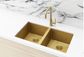 Kitchen Sink - Double Bowl 760 x 440  Brushed Bronze Gold