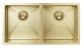 Kitchen Sink - Double Bowl 860 x 440  Brushed Bronze Gold