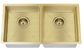 Kitchen Sink - Double Bowl 860 x 440  Brushed Bronze Gold