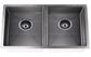 Kitchen Sink - Double Bowl 860 x 440  Gunmetal