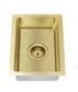 Bar Sink - Single Bowl 382 x 272  Brushed Bronze Gold