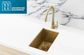 Bar Sink - Single Bowl 382 x 272  Brushed Bronze Gold