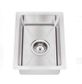 Bar Sink - Single Bowl 382 x 272  Brushed Nickel