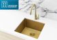 Kitchen Sink - Single Bowl 450 x 450  Brushed Bronze Gold