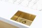 Kitchen Sink - Single Bowl 450 x 450  Brushed Bronze Gold