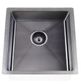 Kitchen Sink - Single Bowl 450 x 450  Gunmetal