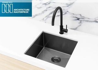 Kitchen Sink - Single Bowl 450 x 450  Gunmetal