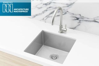 Kitchen Sink - Single Bowl 450 x 450  Brushed Nickel