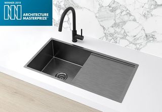 Kitchen Sink - Drainboard Single Bowl 840*440*200 Gunmetal