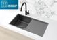 Kitchen Sink - Drainboard Single Bowl 840*440*200 Gunmetal