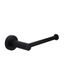 Round Toilet Roll Holder  Matte Black