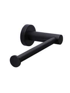 Round Toilet Roll Holder  Matte Black