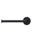 Round Toilet Roll Holder  Matte Black