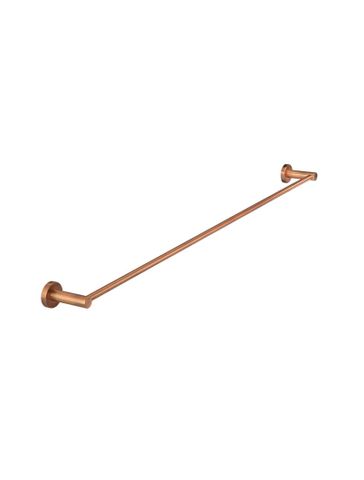 Round Single Towel Rail 900mm  Lustre Bronze