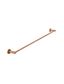 Round Single Towel Rail 900mm  Lustre Bronze