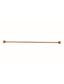Round Single Towel Rail 900mm  Lustre Bronze