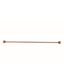 Round Single Towel Rail 900mm  Lustre Bronze