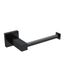 Square Toilet Roll Holder  Matte Black