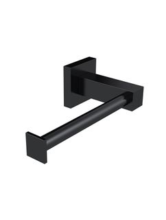 Square Toilet Roll Holder  Matte Black