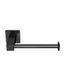 Square Toilet Roll Holder  Matte Black