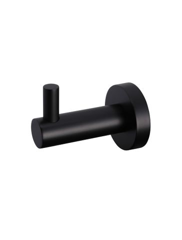 Round Robe Hook  Matte Black