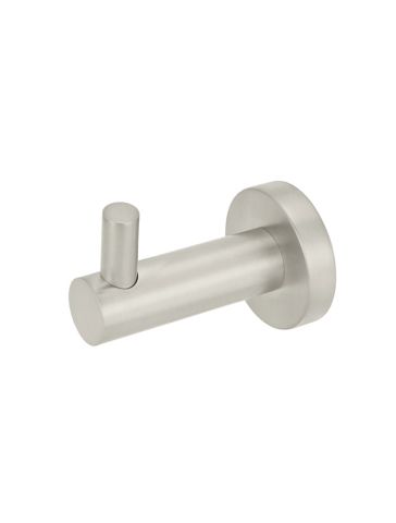 Round Robe Hook  Brushed Nickel