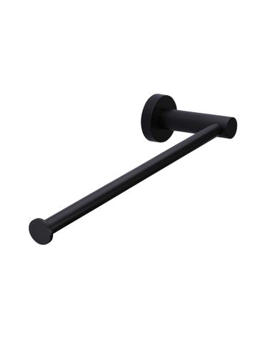 Round Guest Towel Rail  Matte Black