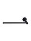 Round Guest Towel Rail  Matte Black