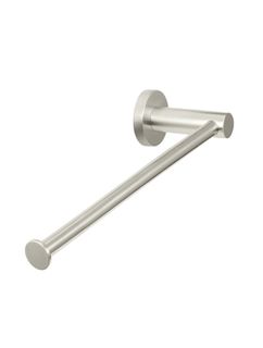 Round Guest Towel Rail  Brushed Nickel