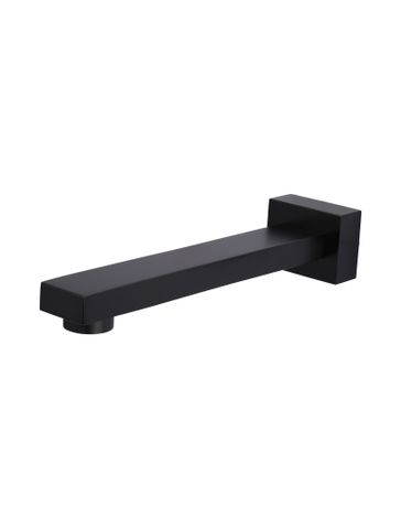 Square Wall Spout  Matte Black