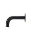 Round Curved Spout 130mm  Matte Black