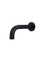 Round Curved Spout 130mm  Matte Black