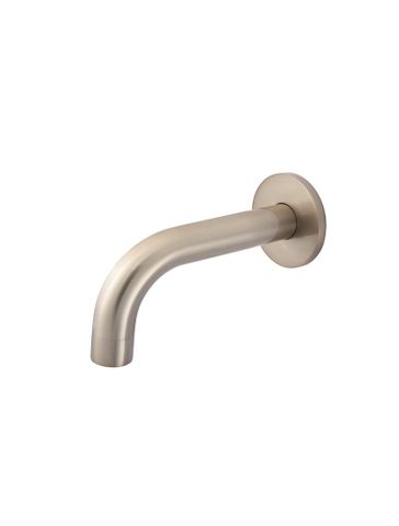 Round Curved Spout 130mm  Champagne