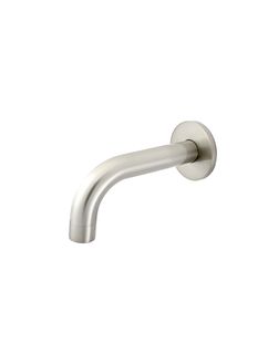 Round Curved Spout 130mm Brushed Nickel