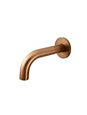 Round Curved Spout 130mm Lustre Bronze