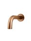 Round Curved Spout 130mm Lustre Bronze