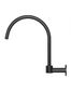 Round High-Rise Swivel Wall Spout  Matte Black